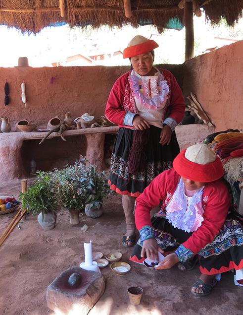 POST - Peru women dying wool
