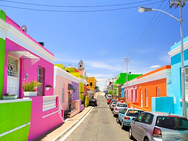 Colourful houses in one of the most photographed areas in Cape Town.