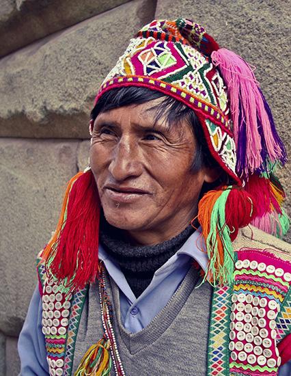 Peru Cuzco Local Male Portrait