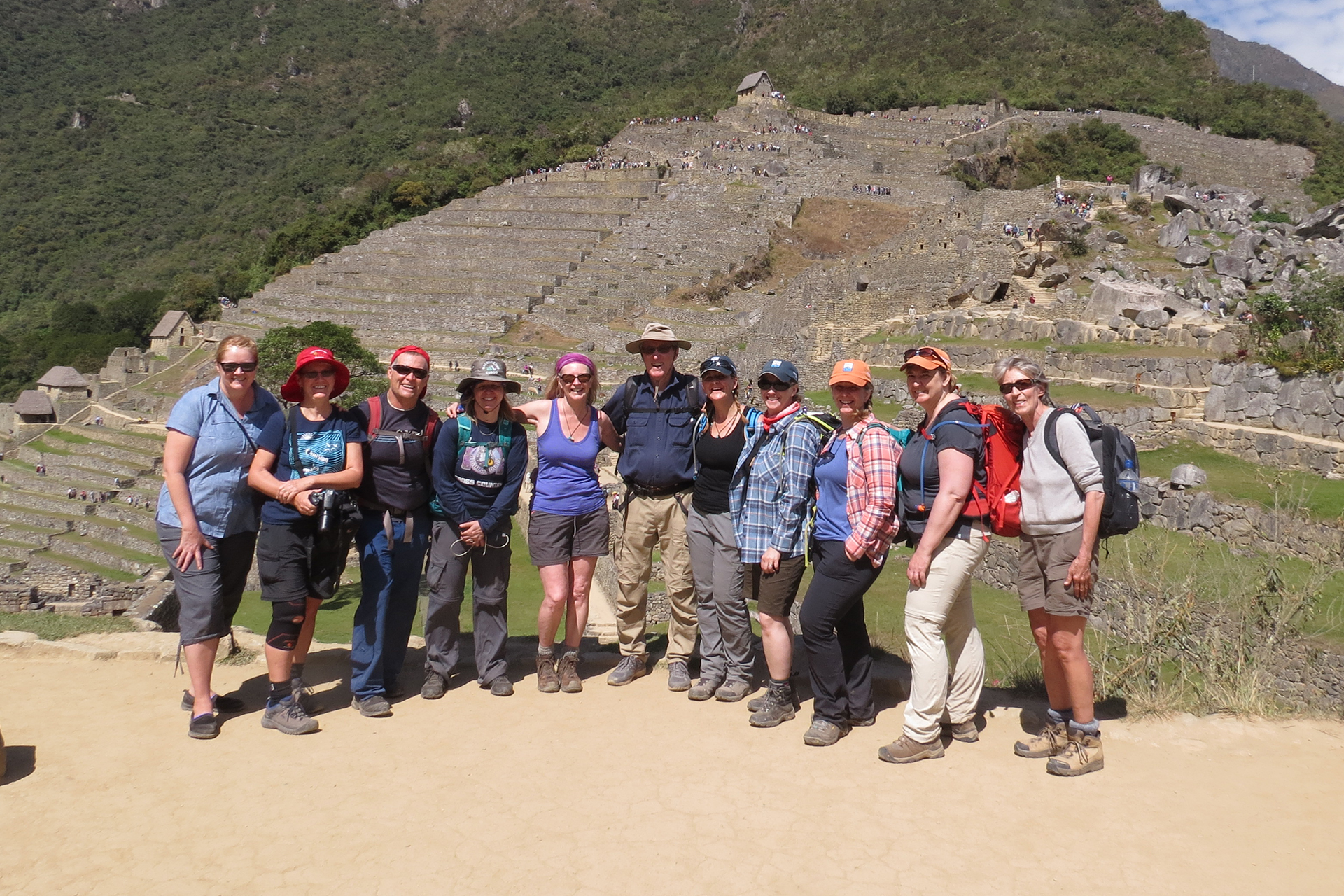 Cathy leading a group trip to Peru in 2018