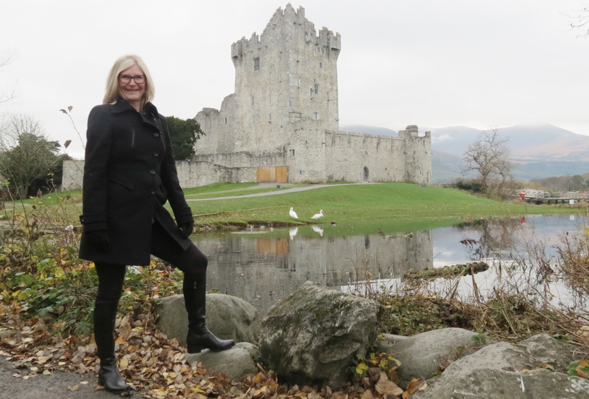 Ireland Cathy near castle